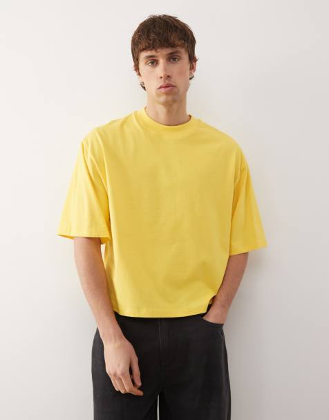 COLLUSION boxy fit T-shirt in yellow - view 1
