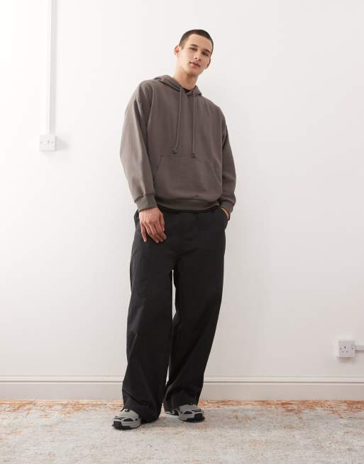COLLUSION Boxy hoodie in charcoal grey, 2 of 5