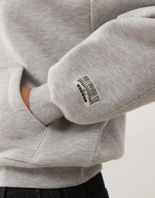 COLLUSION boxy hoodie in grey , 2 of 4