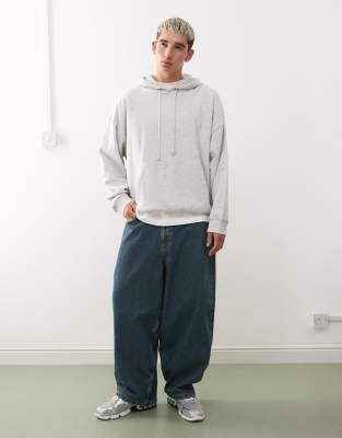 Collusion Boxy Hoodie In Gray