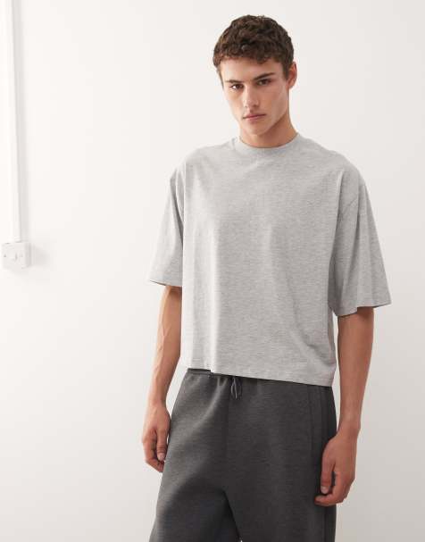 COLLUSION boxy oversized t-shirt in grey marl - view 1