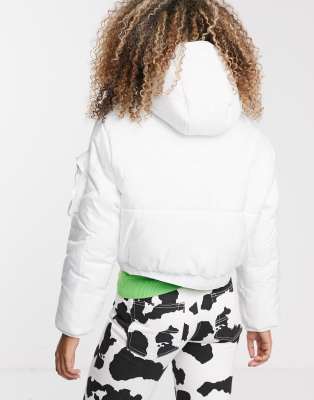 asos white puffer