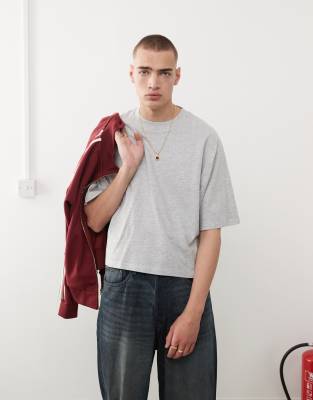 Collusion Boxy Relaxed T-shirt In Gray