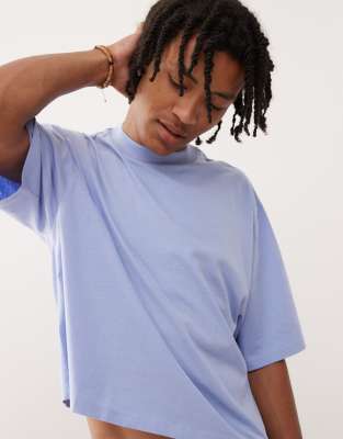 Collusion Boxy Relaxed T-shirt In Blue