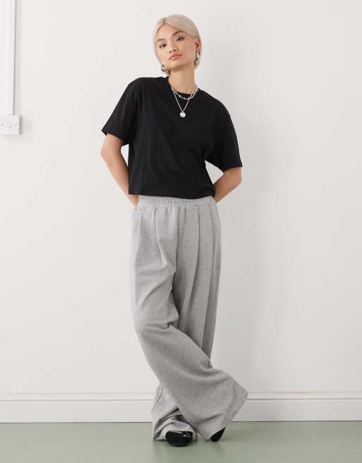 COLLUSION boxy short sleeve t-shirt in black