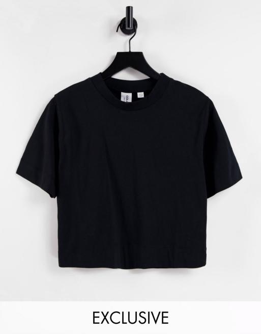 COLLUSION boxy short sleeve t-shirt in black | ASOS