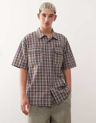 Collusion Boxy Skate Shirt In Multi
