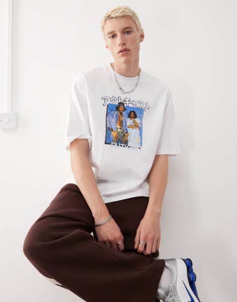 COLLUSION boxy skater festival T-shirt with photographic official OUTKAST print - view 1