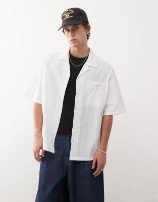 boxy summer shirt in white