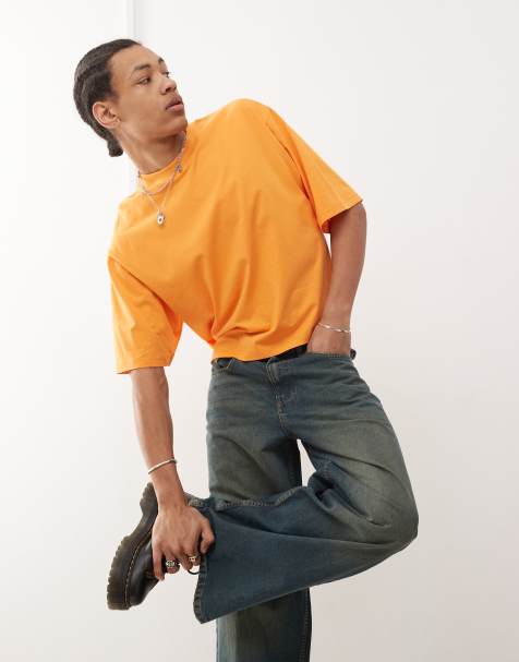 COLLUSION boxy t-shirt in orange - view 1