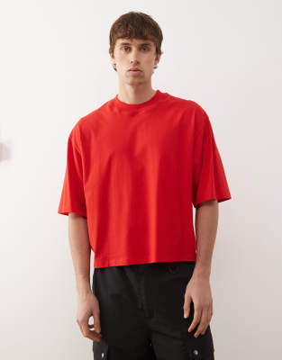 Collusion Boxy T-shirt In Red