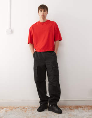 Collusion Boxy T-shirt In Red