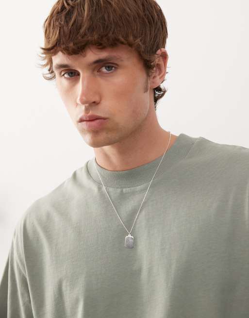 COLLUSION Boxy t-shirt in sage green, 2 of 4