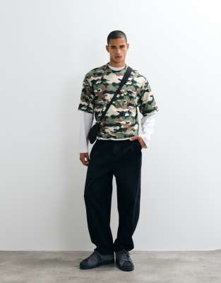 Collusion Boxy Tee In Multi