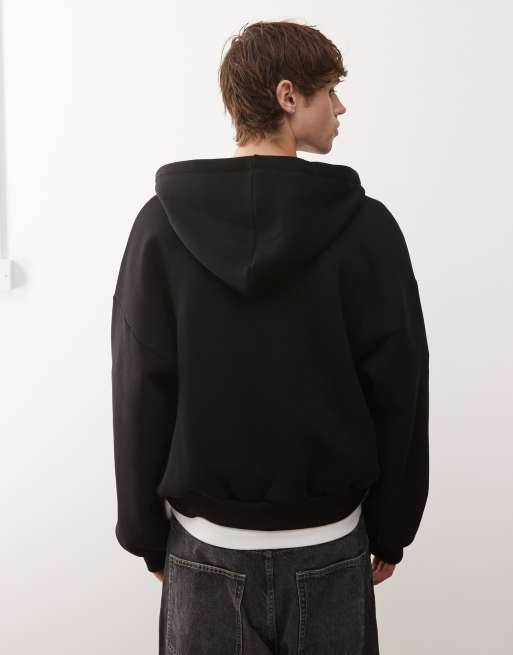 COLLUSION ユニセックス・ロゴ・パーカー COLLUSION Unisex logo hoodie in black | ASOS