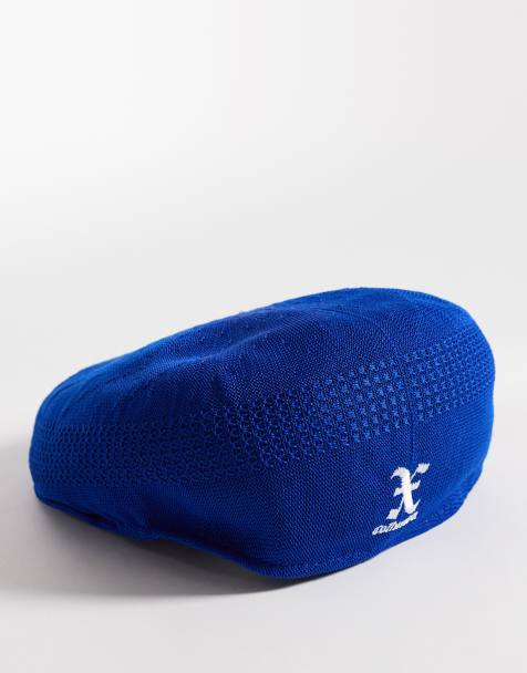 COLLUSION branded flat cap in blue