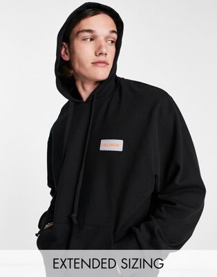 COLLUSION branded hoodie in black co-ord