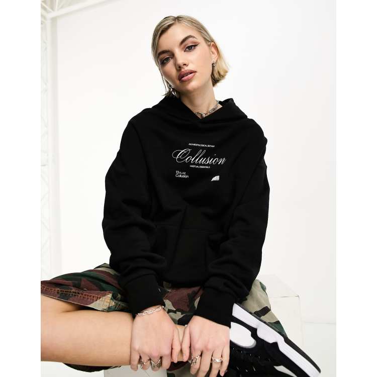 Collusion hoodie black 2025