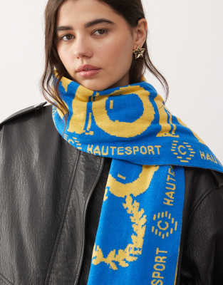 Collusion Branded Soccer Scarf In Blue