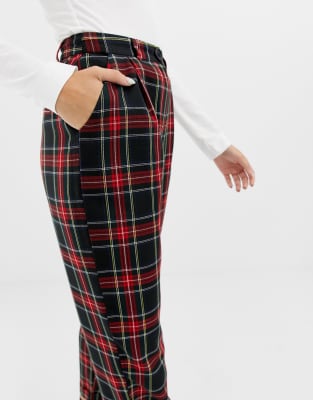 COLLUSION - Broek in Schotse ruit | ASOS