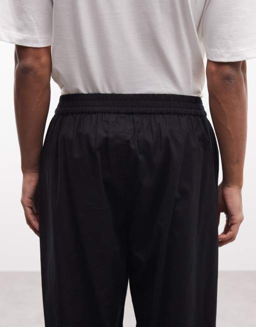 COLLUSION - Broek met XL ballonpijpen van linnen in zwart, 5 van 5