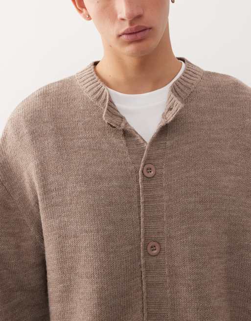 COLLUSION Brown cardigan