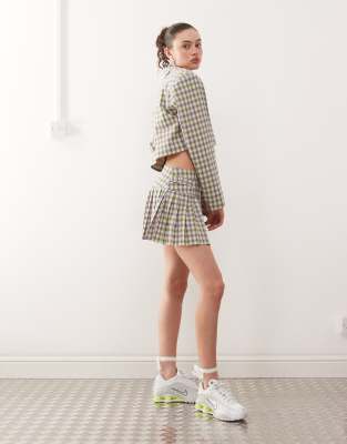 Collusion Buckle Detail Mini Kilt In Multi