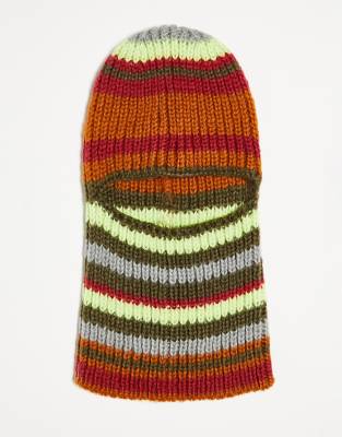 COLLUSION - Cagoule en maille rayée - Multicolore