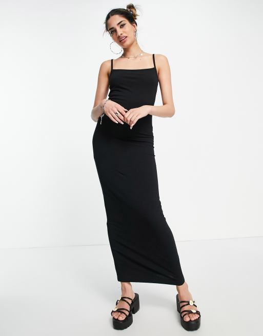 Black sales straight gown