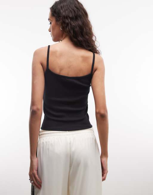 COLLUSION cami top in black, 4 of 4