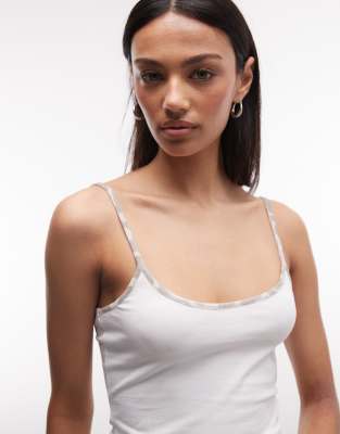 Collusion Cami Top In White