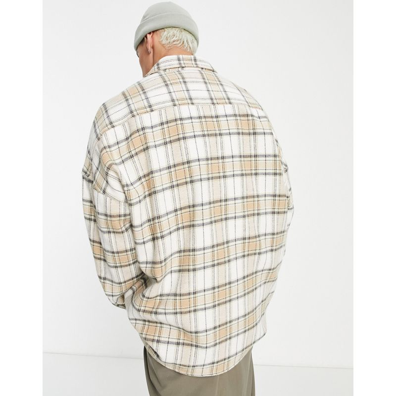 Camicie Uomo COLLUSION - Camicia a quadri con cerniera lampo 