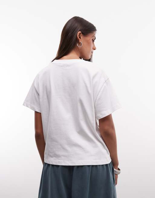 COLLUSION - camiseta ajustada blanca con botones, 4 de 4