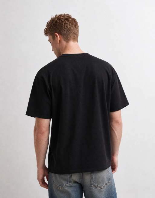 COLLUSION - camiseta boxy con eslogan en azul marino, 10 de 10