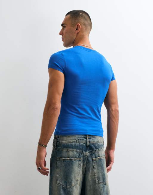 COLLUSION - camiseta encogida azul, 5 de 5