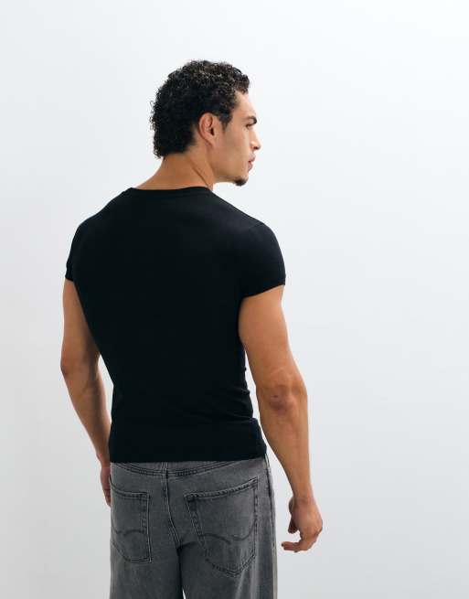 COLLUSION camiseta encogida en negro, 5 de 5