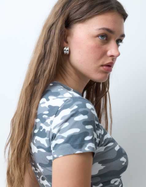 COLLUSION camo baby tee - view 1