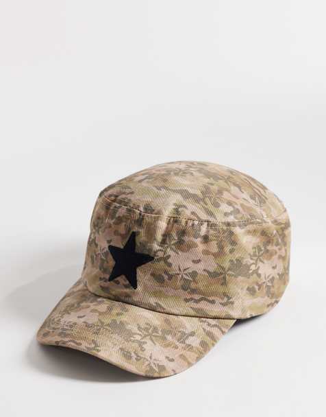 COLLUSION Camo cap with star applique - view 1