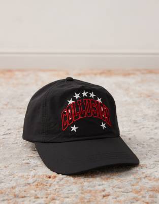COLLUSION CAP WITH STARS PRINT AND EMBROIDERY 