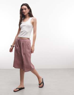Collusion Capri Trouser In Pink
