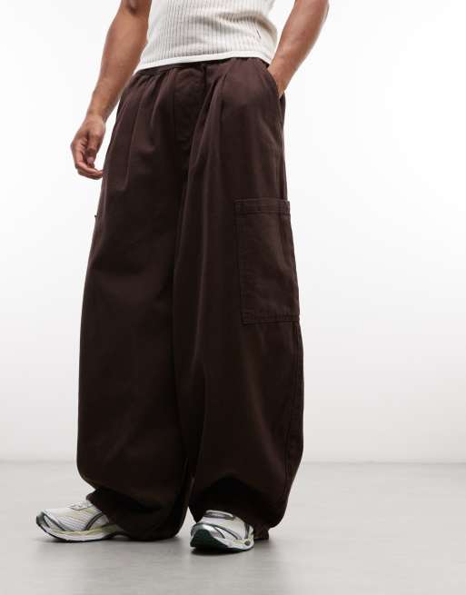 COLLUSION cargo pants in brown, 2 of 5