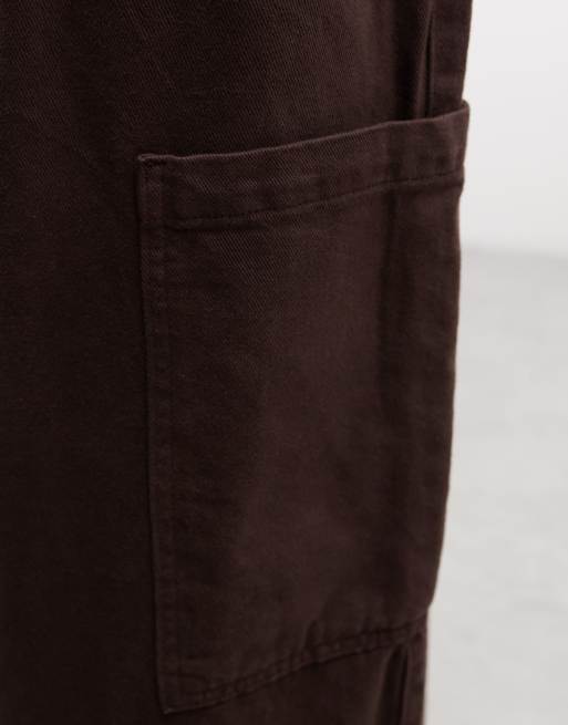 COLLUSION cargo pants in brown, 5 of 5