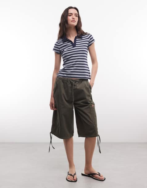 COLLUSION cargo short in khaki - view 1