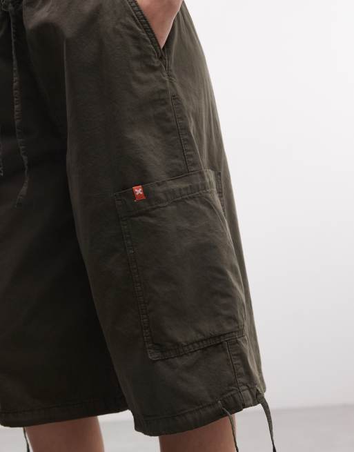 COLLUSION cargo shorts in khaki, 3 of 5
