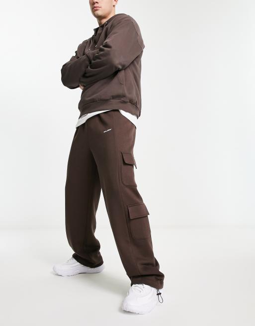 COLLUSION cargo trackies in brown
