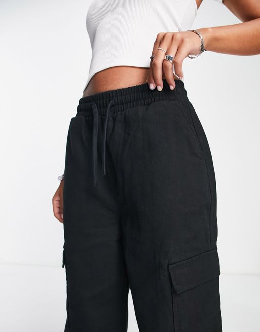 COLLUSION Tall cargo pants in black, ASOS