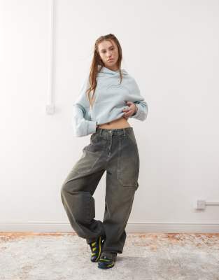 Collusion COLLUSION carpenter jean in dirty wash-Blue