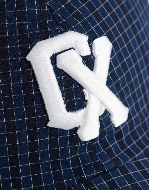 Collusion - Casquette en nylon à carreaux avec broderie - Bleu marine, 2 de 3