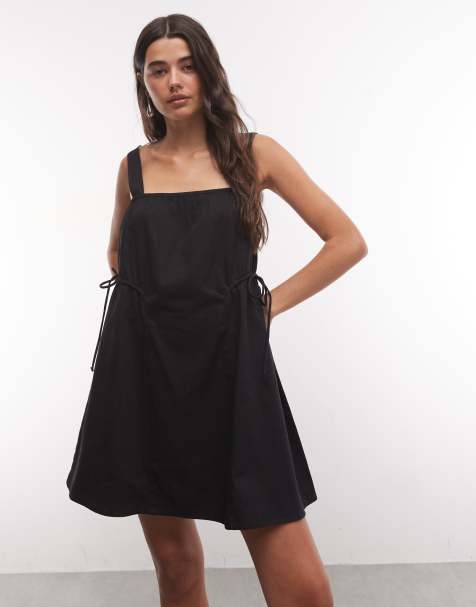 COLLUSION channel detail mini dress in black - view 1