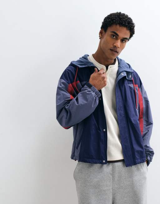 COLLUSION chaqueta de esquí forrada de forro polar en azul marino, 2 de 5